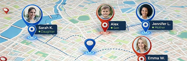 findPoint Map mockup